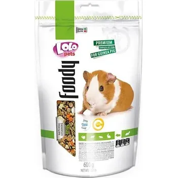 Krmivo pro hlodavce LOLO Foody kompletní krmivo pro morčata 600 g Doypack