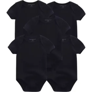 Kojenecký body Kojenecké bavlněné body pro kluky - set 5 ks (vel. 3-12 měs.) Barva: BDS5049 (černá), Velikost: 9 měsíců