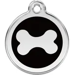 Red Dingo známka – Bone Black – Kost černá velikost známky S - 20 mm