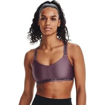 Dámské spodní prádlo Sportovní podprsenka Crossback Low Black - Under Armour Barva: Fialová, Velikost: XS