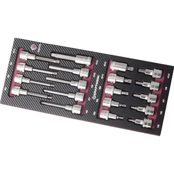 Gola sada KRAFTWERKTOOLS Sada nástavců 1/2" Inbus + XZN 55/100mm 19ks COMPLETO EVA3