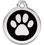 Red Dingo známka – Paw Print Black – Tlapka černá velikost známky M - 30 mm