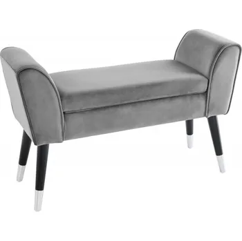 Křeslo Lavice SCARLETT 90 CM šedá samet