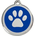 Red Dingo známka – Paw Print Navy – Tlapka modrá velikost známky S - 20 mm