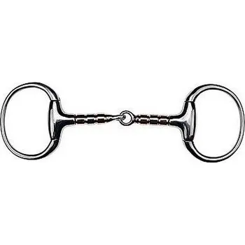 Udidlo pro koně Udidlo FEELING oliva s měděnými rolnami 145