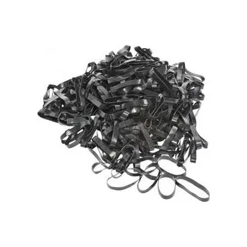 Čištění pro koně Vplétací gumičky do hřívy široké černé , Barva bílá