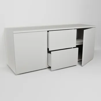 Komoda Skříňka se dvěma dvířky s policemi a zásuvkami (v. 50cm)