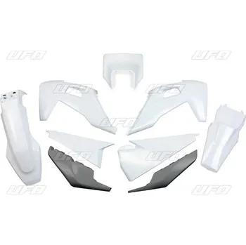 UFO sada plastů HUSQVARNA TE 150 / 250 / 300 '20-'23, FE 250 / 350 / 450 / 501 '20-'23, (bílá/šedá)