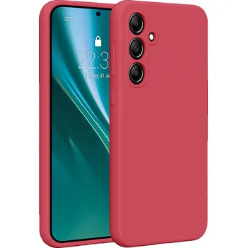 Pouzdro na mobilní telefon Silikonový kryt Etteri pro Samsung Galaxy A35 5G malinový