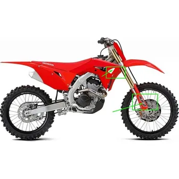 UFO sada plastů, kryty airboxu a kryty tlumičů HONDA CRF 250R '18-'21, CRF 450R '17-'20 (červená)