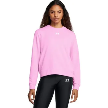 Dámská mikina Dámská mikina Rival Terry Crew Pink - Under Armour Barva: růžová, Velikost: XL