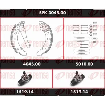 Brzdový buben REMSA Souprava brzd, bubnová brzda SPK304500