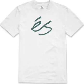 Pánské tričko és Pánské triko scrip mid tee white/green