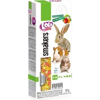 Krmivo pro hlodavce LOLO SMAKERS 2 klasy jablečné pro hlodavce 90 g