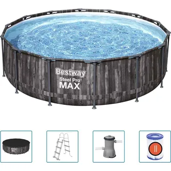 Bazén Bestway Bazénový set Steel Pro MAX kulatý 427 x 107 cm