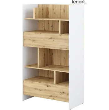 Knihovna Casarredo Regál 2S 158 cm REBECCA bílá/dub artisan