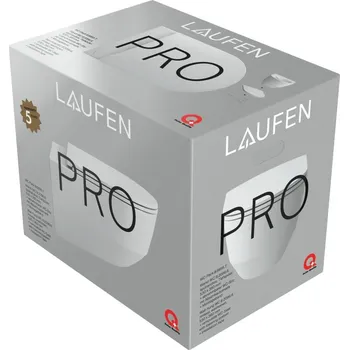 Klozet Laufen Pro - závěsné WC Pack, rimless, hluboké splachování, včetně sedátka s poklopem slim se zpomalovacím sklápěcím systémem, černá matná H8669577160001
