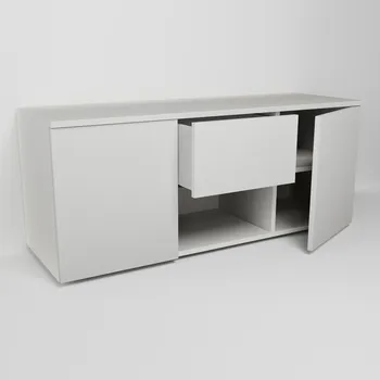 Komoda Skříňka se dvěma dvířky s policemi a nikou s horní zásuvkou (v. 50cm)