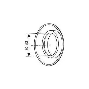Kouřovod PROTHERM Silikonová růžice 80mm SR2 (2927)