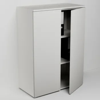 Policová skříň Kancelářská skříňka š. 80 cm v. 110 cm se dvěma dvířky