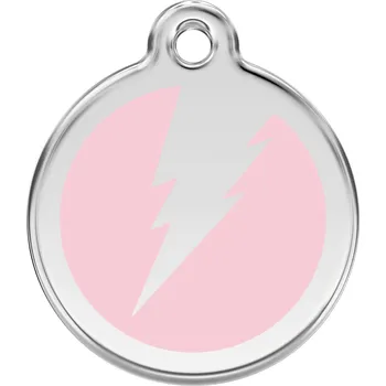 psí známka Red Dingo známka – Flash Pink – Blesk růžový velikost známky M - 30 mm