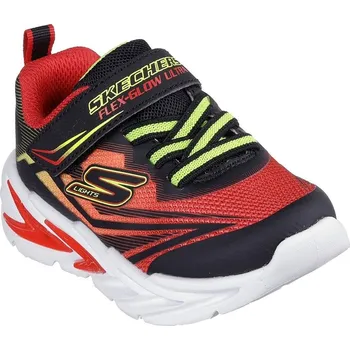 Chlapecké tenisky Skechers Lighted Gore & Strap Sneaker W Mids Light Up Trainers Boys Red/Black C6 (23)