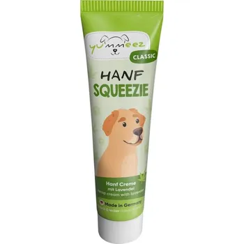 Pamlsek pro psa Yummeez Squeezie Hanf 100 g