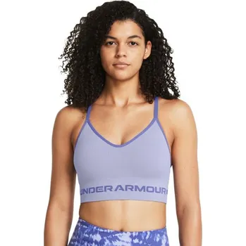 Dámské spodní prádlo Podprsenka Seamless Low Long Bra Purple - Under Armour Barva: Fialová, Velikost: M