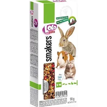 Krmivo pro hlodavce LOLO SMAKERS 2 klasy svatojánský chléb pro hlodavce 90 g