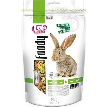 Krmivo pro hlodavce LOLO Foody kompletní krmivo pro králíky 600 g Doypack