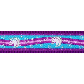 Vodítko pro psa Red Dingo vodítko přepínací – Unicorn Purple – 20 mm x 2 m