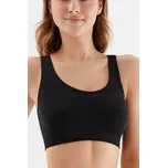 Bezešvá podprsenka Top tank černá XL