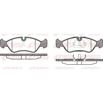Brzdová destička Sada brzdových destiček, kotoučová brzda REMSA 0286.10