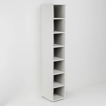 Šatní skříň Vysoká otevřená skříň s šesti policemi (v. 180cm)