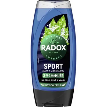 Sprchový gel Radox Sport sprchový gel pro muže 3v1 máta a mořská sůl