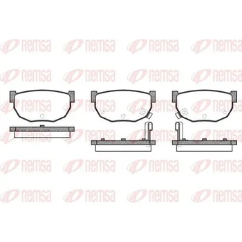 Brzdová destička Sada brzdových destiček, kotoučová brzda REMSA 0151.02