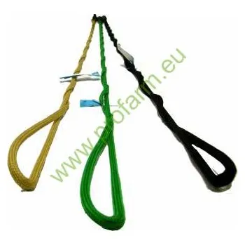 Bič lonžovací nedělený, modrá, Barva černá-červená