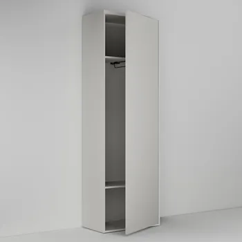 Šatní skříň Skříň ke kóji s dvířkem, výsuvným věšákem (hl. 42cm)