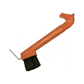 Pro koně Háček na kopyta s kartáčkem Koníček červený, Barva modrá