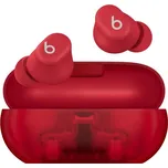 Beats Solo Buds bezdrátová sluchátka - průhledná červená