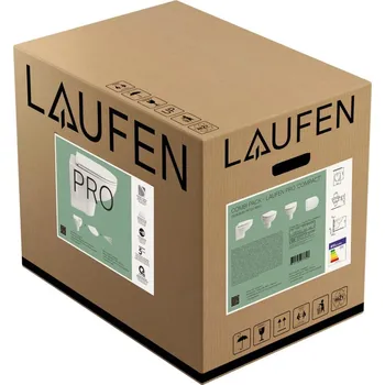 Klozet Laufen Pro - závěsné WC Pack Basic, rimless, hluboké splachování, včetně sedátka s poklopem slim se zpomalovacím sklápěcím systémem H8669600000001