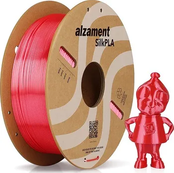 Příslušenství k 3D tiskárně Alzament PLA Silk 1 kg Red