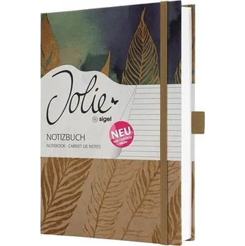 Zápisník Exkluzivní zápisník "Jolie", Pure Feathers, A5, linkovaný, 96 listů, tvrdé desky, SIGEL JN859