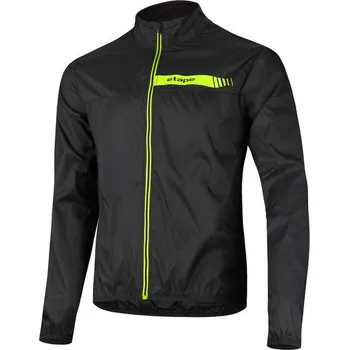 Cyklistická bunda Pánská větrovka ETAPE Bora 2.0, černá/žlutá fluo, velikost 3XL (vodě i větru odolný materiál WindShell)