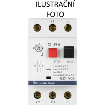 Jistič SCHNEIDER GZ1M02 Motorový jistič s nadpr. a zkrat.ochr. 0,16-0,25A