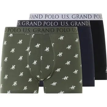 Pánské spodní prádlo Pánské boxerky, 3 kusy (khaki / černá / navy modrá, 4/S)