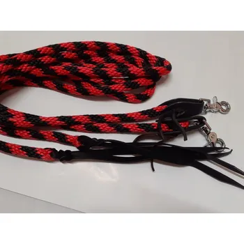 Udidlo pro koně Westernové otěže žíhané provazové dělené