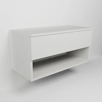 Kuchyňská skříňka Závěsná skříňka se zásuvkou a spodní nikou (v. 40cm) 726 - lamino, bílá