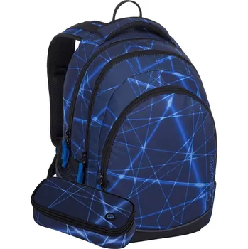 Školní batoh Bagmaster - Studentský set DIGITAL 24 A MODRÝ (batoh+pouzdro) + gumovací pero Pilot Frixion