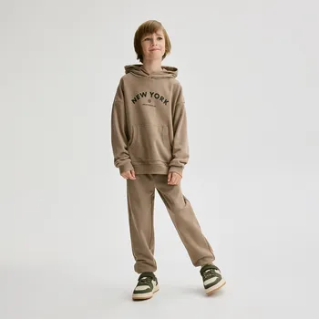 Chlapecké kalhoty Reserved - Bavlněné jogger kalhoty - kávová - 783DO-84X - 783DO-84X-152